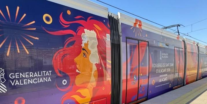 TRAM d’Alacant ofrece servicio ininterrumpido del 20 al 25 de junio con motivo de Hogueras