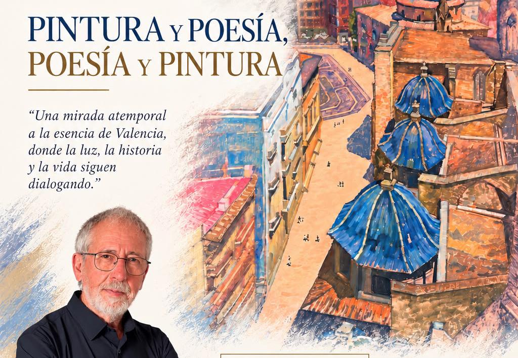 Poesía y pintura de Francisco Bolinches en la sala de exposiciones de Ciutat Vella